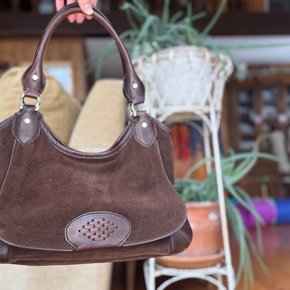 Cole Haan Brown Suede and Leather Purse - Picture 9 of 14